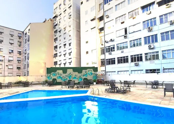 Flat - Melhor Localizacao Em Copacabana Com Vista Para O Cristo E Estacionamento