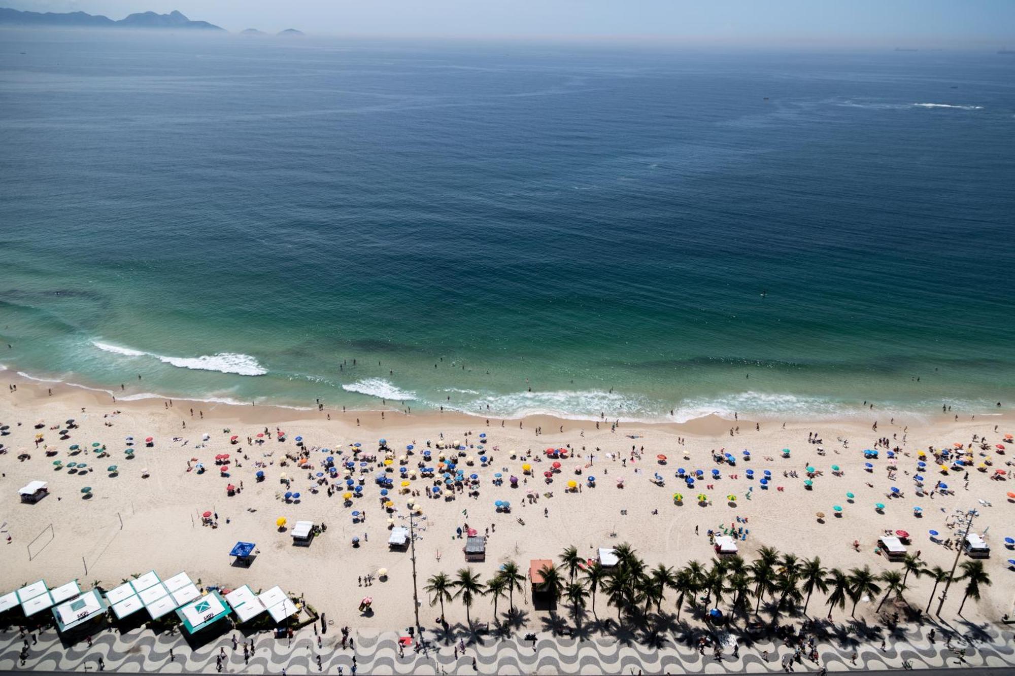 Flat - Localizacao Em Copacabana Com Vista O Cristo E Estacionamento